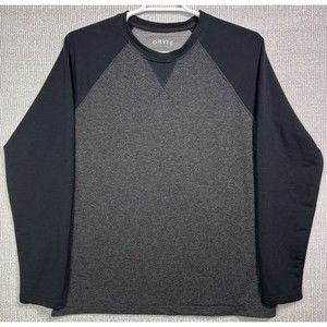 Orvis Classic Collection Crewneck Gray Outdoor Raglan Long Sleeve Shirt Size XL